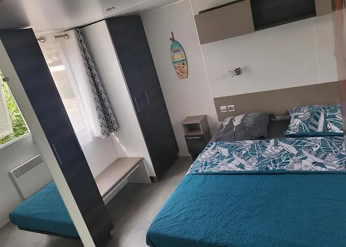 Campingplatz Mobil-home L'olivier